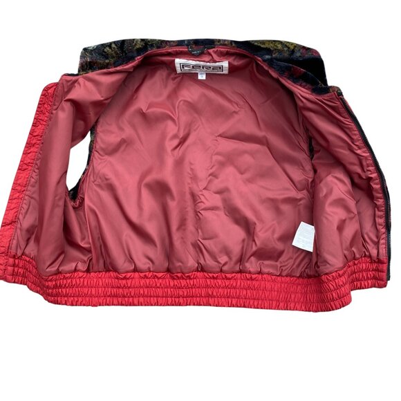 Vintage Fera Faux Fur Vest Whimsigoth Jewel Tone Artsy Ski-Aprés Fairy Grunge-12 - Picture 7 of 14